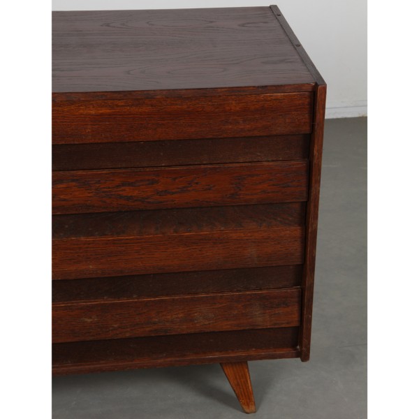 Commode en chêne foncé par Jiri Jiroutek, modèle U-453, vers 1960 - Design d'Europe de l'Est