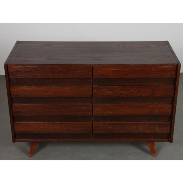 Commode en chêne foncé par Jiri Jiroutek, modèle U-453, vers 1960 - Design d'Europe de l'Est