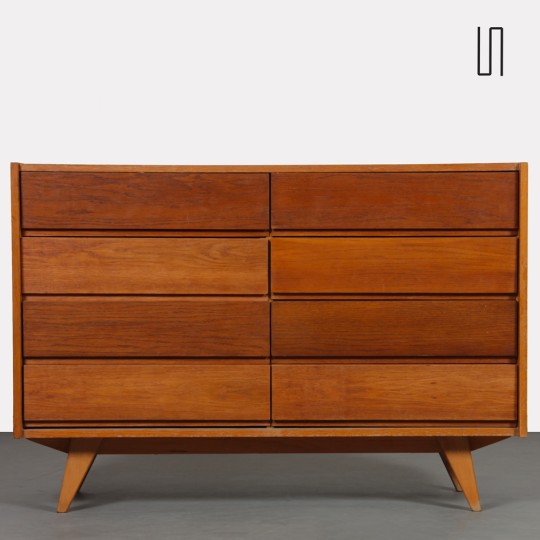 Wooden chest of drawers by Jiri Jiroutek, model U-453, circa 1960 - Eastern Europe design