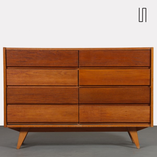 Wooden chest of drawers by Jiri Jiroutek, model U-453, circa 1960 - Eastern Europe design