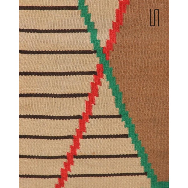 Small modernist rug by Antonin Kybal, 1950 - Eastern Europe design