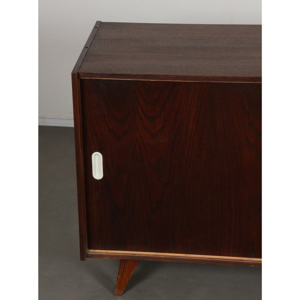 Dark oak chest designed by Jiri Jiroutek, model U-452, 1960s - Eastern Europe design