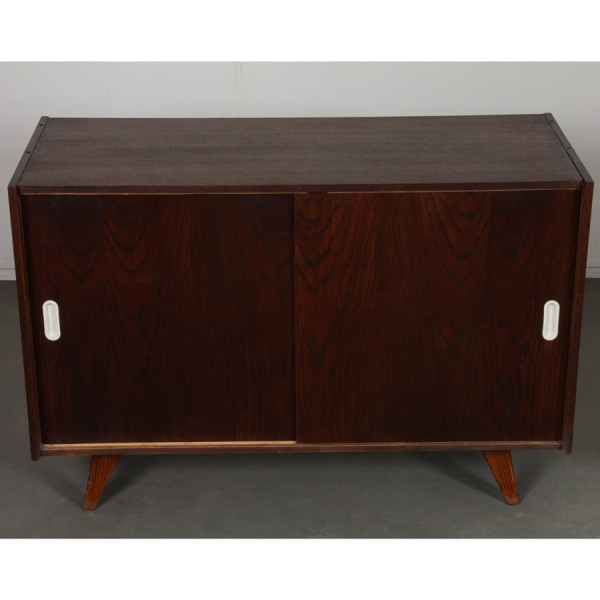 Dark oak chest designed by Jiri Jiroutek, model U-452, 1960s - Eastern Europe design