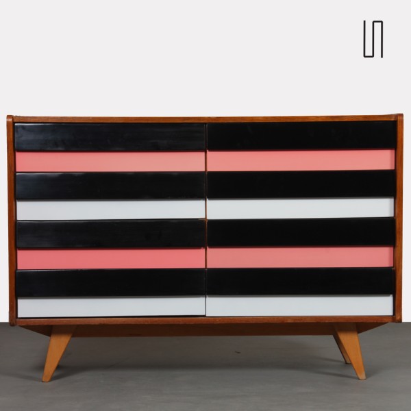 Vintage chest of drawers by Jiri Jiroutek, model U-453 from the 1960s - Eastern Europe design