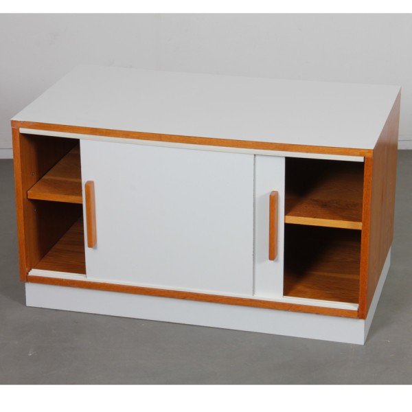 Vintage wood and formica chest, 1970s - 