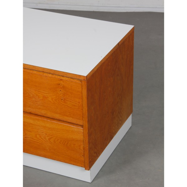 Vintage wood and formica chest of drawers, 1970s - 