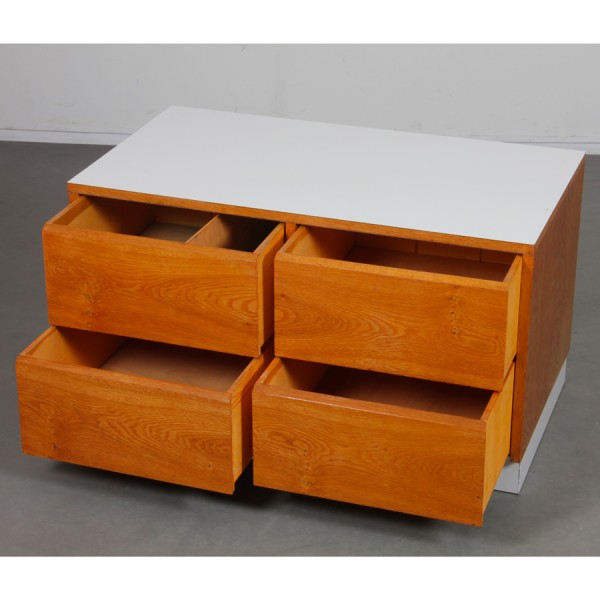 Vintage wood and formica chest of drawers, 1970s - 
