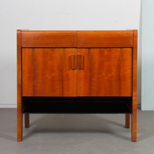 Wood and opaline chest from the 1960s - 