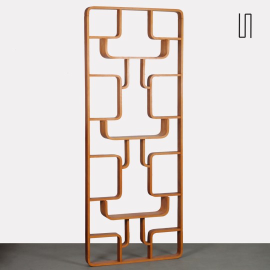 Czech mahogany room divider by Ludvik Volak, 1960s - Eastern Europe design