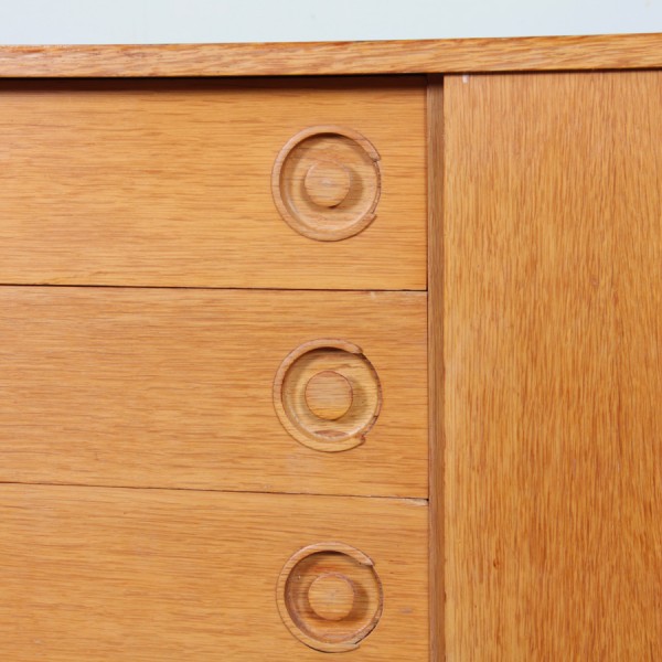 Enfilade vintage en bois des années 1960 - 