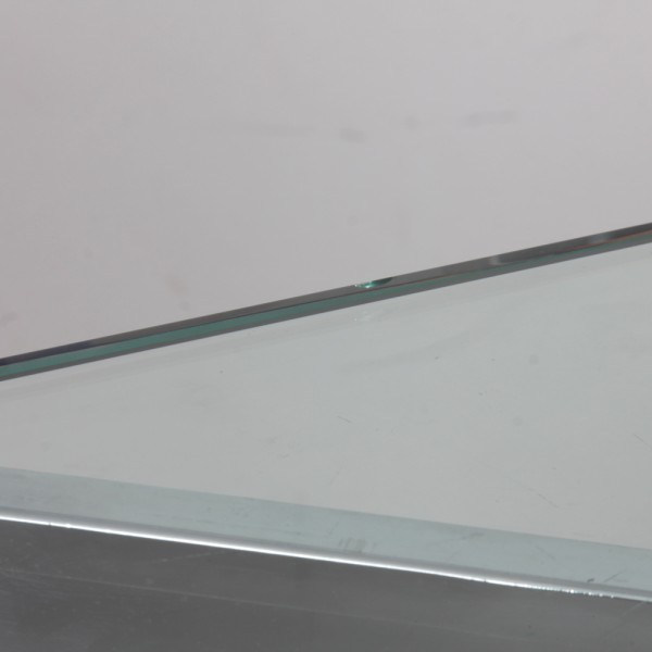 Chrome-plated metal console from the 1970s - 