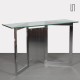 Chrome-plated metal console from the 1970s - 
