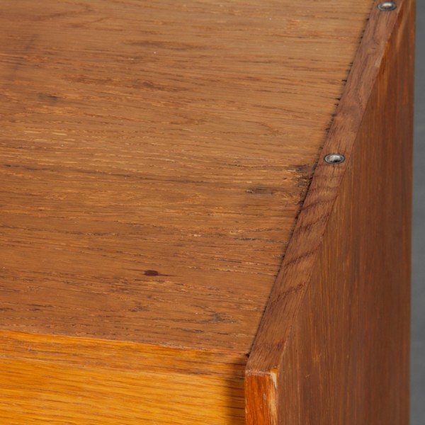 Vintage oak storage unit by Jiri Jiroutek, model U-458, 1960s - Eastern Europe design