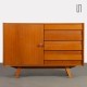 Vintage oak storage unit by Jiri Jiroutek, model U-458, 1960s - Eastern Europe design