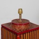Large vintage wickerwork lamp - 