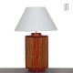 Grande lampe en vannerie vintage - 
