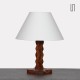 Vintage oak lamp, 1960s - 