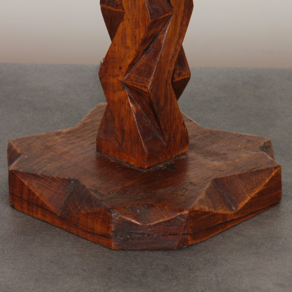 Vintage oak lamp, 1960s - 