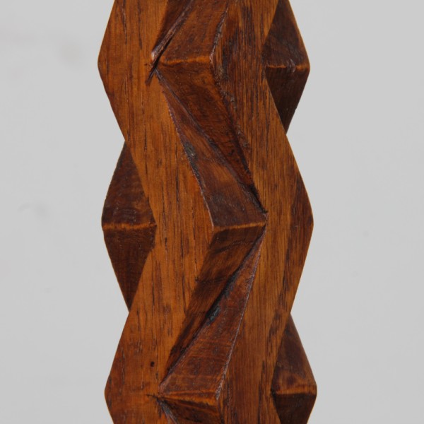 Vintage oak lamp, 1960s - 