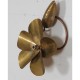 Pair of brass floral sconces, 1960 - 