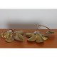Pair of brass floral sconces, 1960 - 