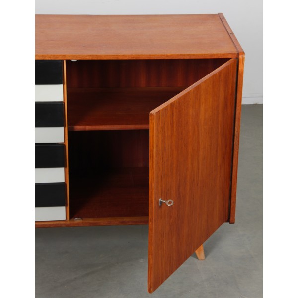 Vintage oak chest of drawers by Jiri Jiroutek, model U458, 1960s - 