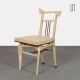 Petite chaise asymétrique en bois des années 1930 - 