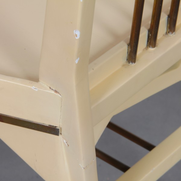 Petite chaise asymétrique en bois des années 1930 - 