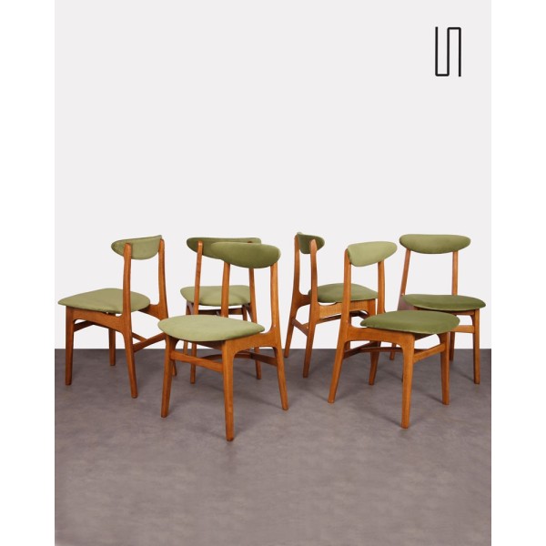 Suite de 6 chaises dessinées par Rajmund Halas, 1960 - Design d'Europe de l'Est