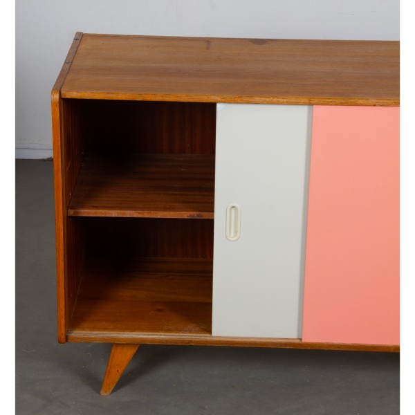 Pink and white dresser by Jiri Jiroutek, model U-452 circa 1960s - Eastern Europe design