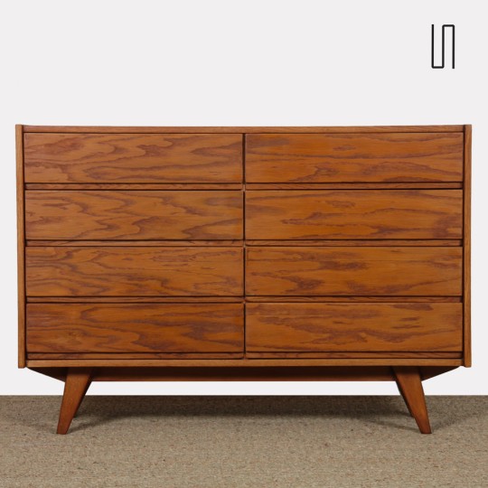Commode en bois par Jiri Jiroutek, modèle U-453, vers 1960 - Design d'Europe de l'Est