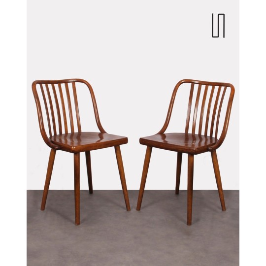 Pair of chairs by Antonin Suman for Ton, 1960s - Eastern Europe design
