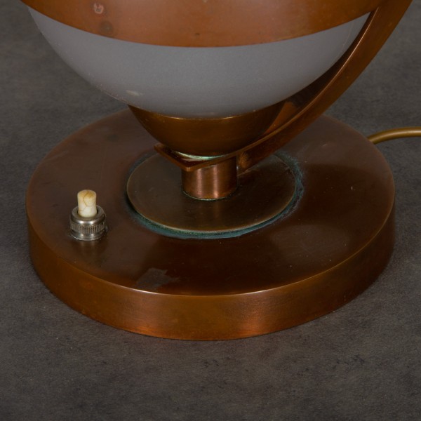 Lampe moderniste en métal des années 1930 - 