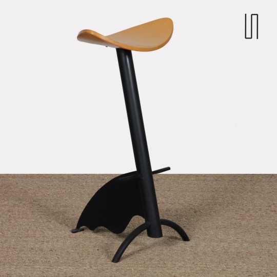 Plateforme bar stool by Maurizio Peregalli for Zeus, 1980s - 