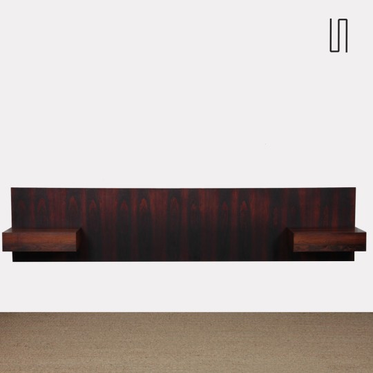 Scandinavian rosewood headboard, 1960s - Scandinavian design