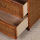 Pair of rattan and brass bedside tables, 1960s - 