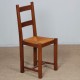 Suite of 4 wooden chairs from the 1960s - 