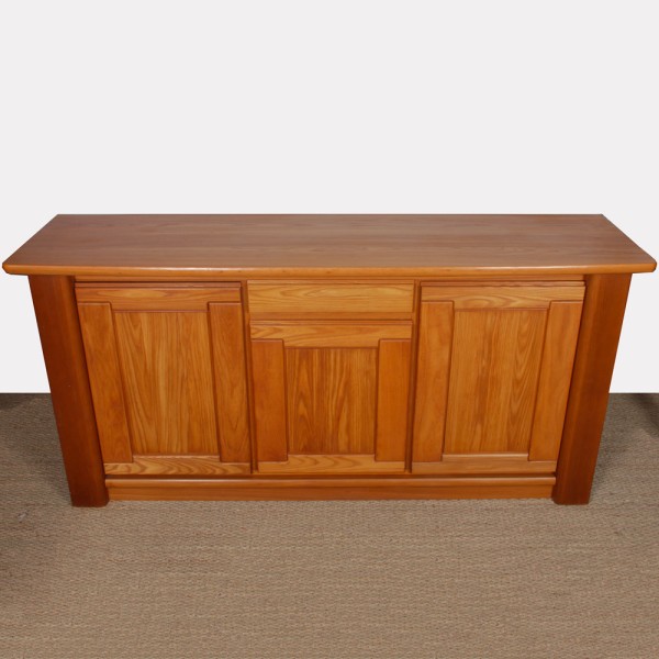 Vintage elm sideboard from the 1980s - 