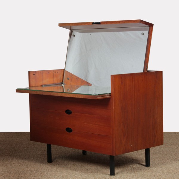 Coiffeuse en teck par Joseph-André Motte, 1960 - 