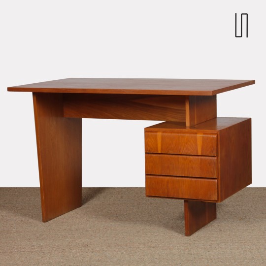 Vintage desk by Bohumil Landsman, 1970s - Eastern Europe design