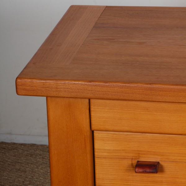 Commode en orme massif éditée par Maison Regain, 1970 - 