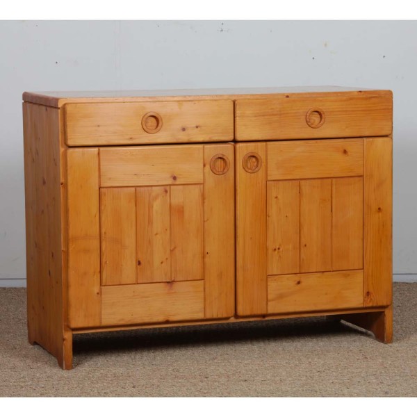 Pine sideboard, selected by Charlotte Perriand for Les Arcs, 1960s - 