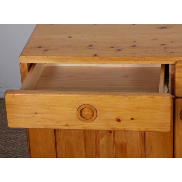 Pine sideboard, selected by Charlotte Perriand for Les Arcs, 1960s - 