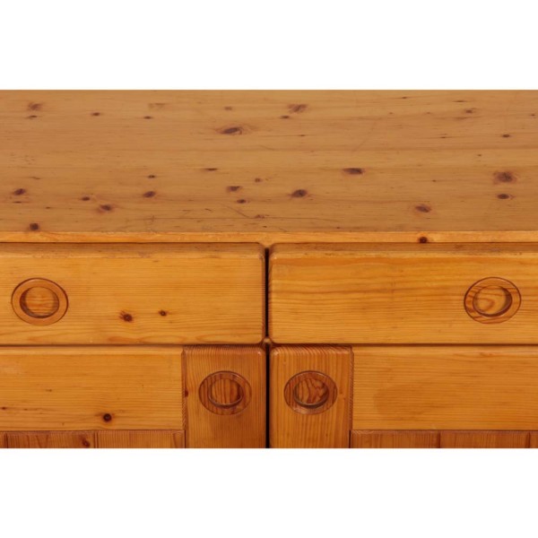 Pine sideboard, selected by Charlotte Perriand for Les Arcs, 1960s - 