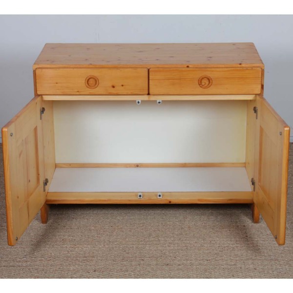 Pine sideboard, selected by Charlotte Perriand for Les Arcs, 1960s - 