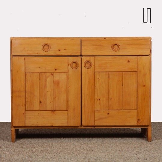 Pine sideboard, selected by Charlotte Perriand for Les Arcs, 1960s
