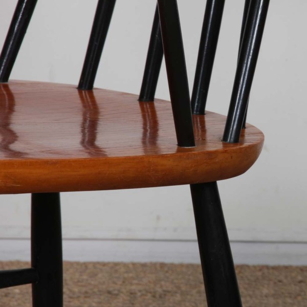 Fauteuil vintage en bois par Ilmari Tapiovaara, 1960 - Design Scandinave