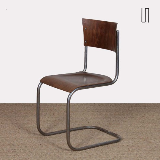 Chair designed by Mart Stam, Czech production, 1940s - 