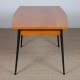 Vintage oak and metal dining table from the 1960s - 