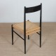 Chaise italienne vintage en bois des années 1960 - Design Italien
